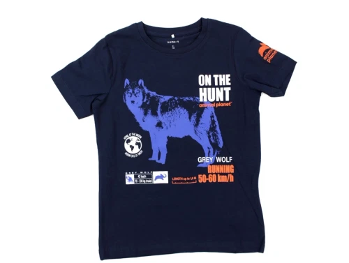 Name It t-shirt dark sapphire animal planet